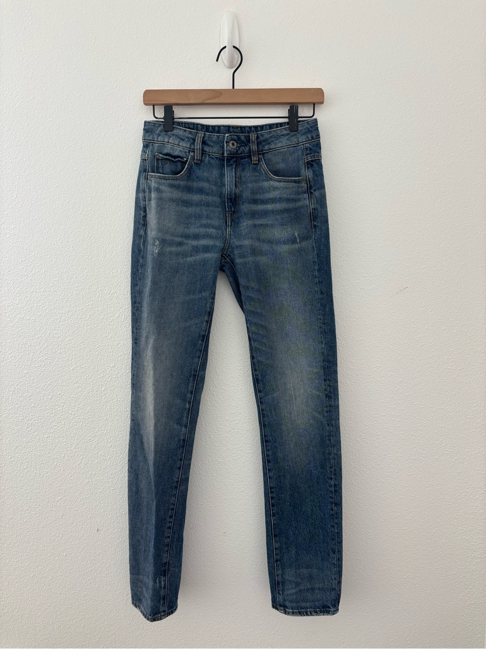 G star raw high rise straight jeans